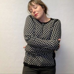 Nordstrom Polka Dot Cashmere Sweater M